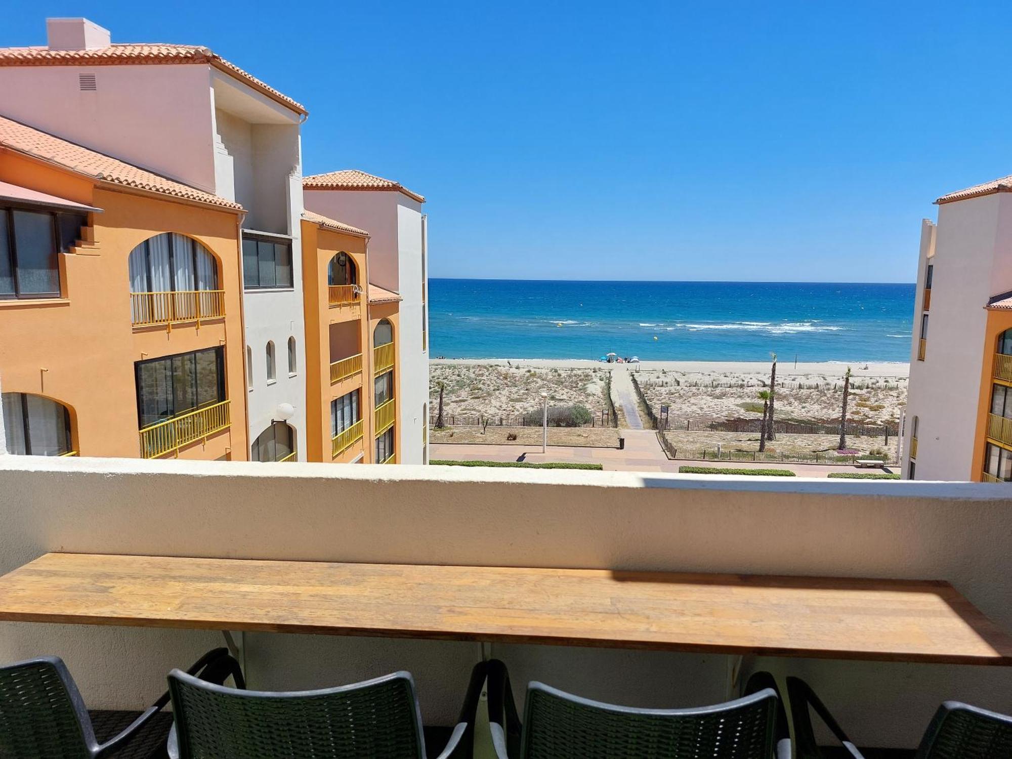 Appart Mezzanine Vue Mer Et Plage, Parking Wifi Tv เลอบาร์กาแรส ภายนอก รูปภาพ